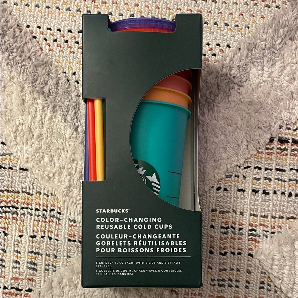 Starbucks 2020 Rainbow Color Changing 24oz Cups